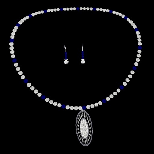 Diamond & Sapphire Necklace/Earring Set
