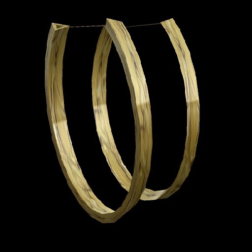 Big Thick Hoop Earrings-Gold