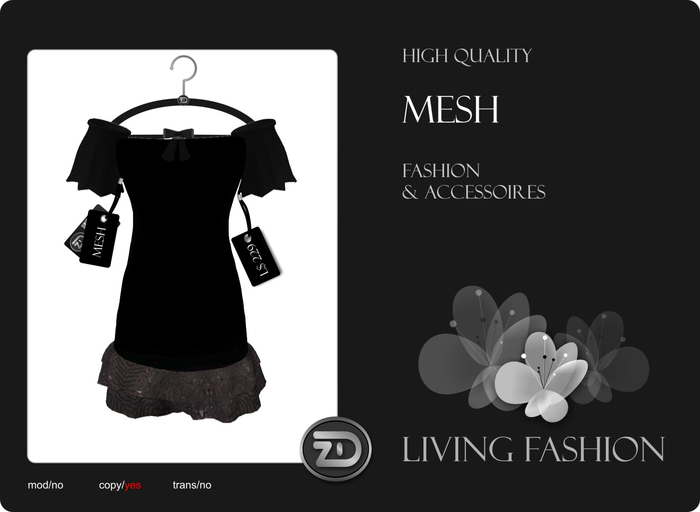 [ZD] MESH - Corsagenkleid mit Schleife - "Lorna May"