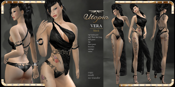 Utopia Vera black - Appliers Included!