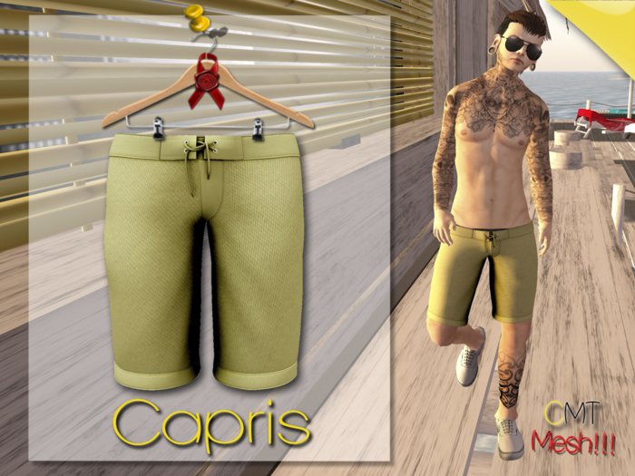 .::[NerdMonkey*Clothes] - [capris yellow]::.