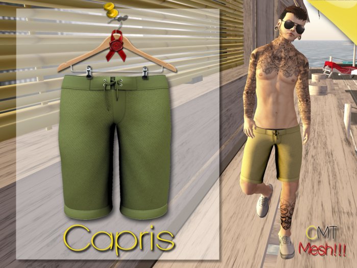 .::[NerdMonkey*Clothes] - [capris olive]::.