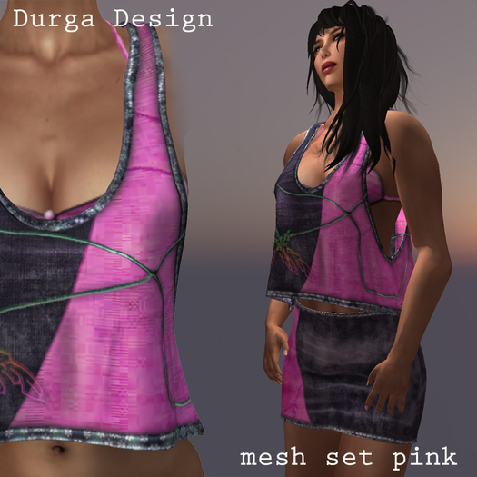 Mesh top pink, Durga Design