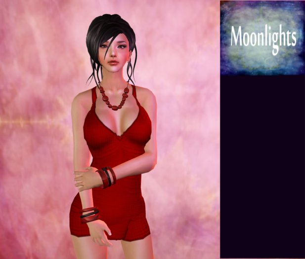 Little Dress Ribbed Red