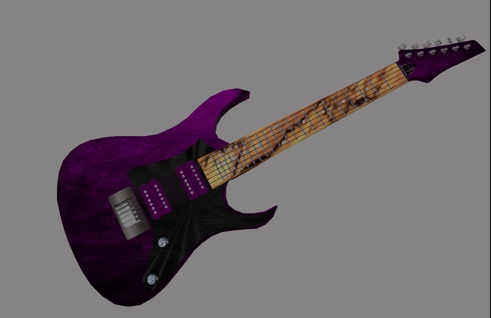 Purple guitar