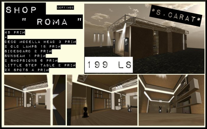 *S.Carat* Shop " Roma" Boxed  