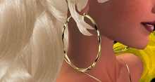 Troymart Jumbo Diamond-Cut Hoop Earrings - Color Change - Resize