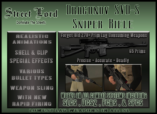 SVD Sniper Rifle Street Lord Weapon