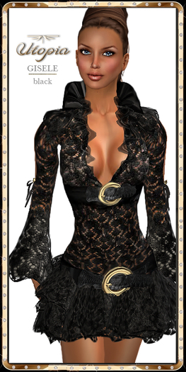 Utopia Gisele black - Appliers Included!