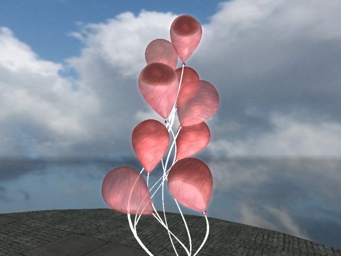 *jjw* New Balloons-"Light Red", 3 pack