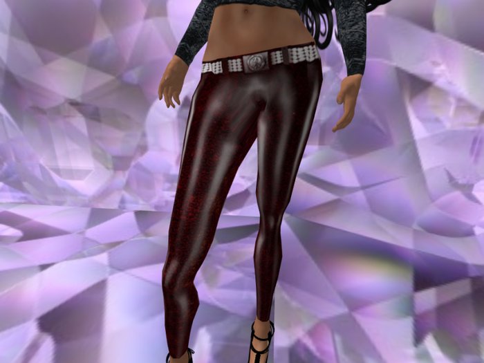Shiny Pants Red