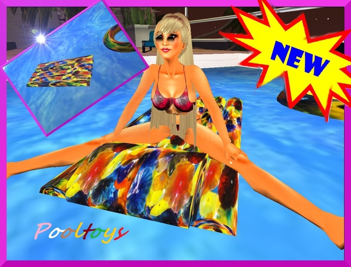 Pooltoy: Floating and rotating Pool Mattress+1 Pose+1 Linden+ 