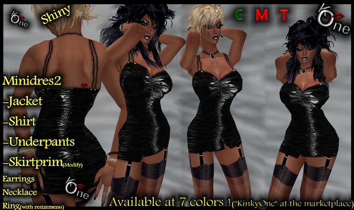 KinkyOne's Minidress2  BLACK