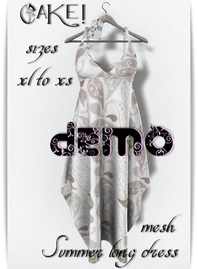 [[>CaKe!<]]DEMO.Summer Long Dress-mesh