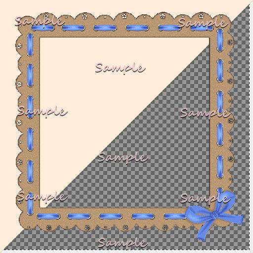baby scrap blue frame texture TGA