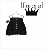 [Furore]  High Waisted Jeans Shorts *Black*