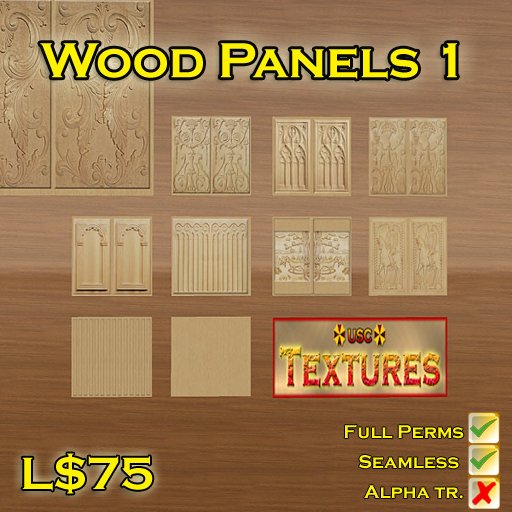 USC Textures - Wood Panels 1 