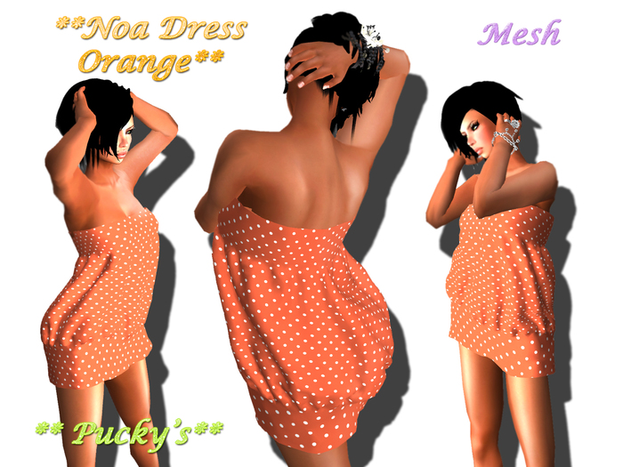 ** Noa Dress Orange** BOX