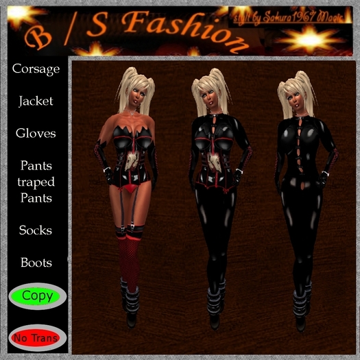Black Red Catsuit