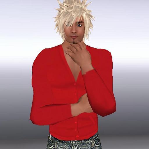 MG Designs Mens Red College Cardigan