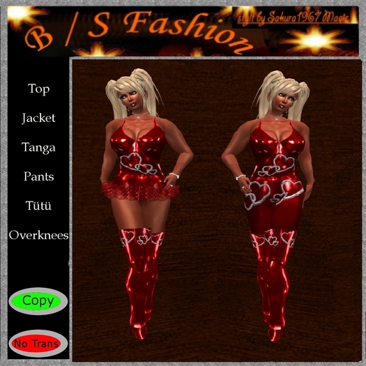 Latex Heart Red