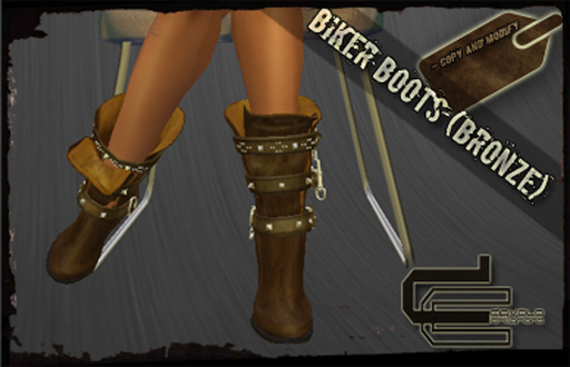 [dc] Biker Boots [bronze]