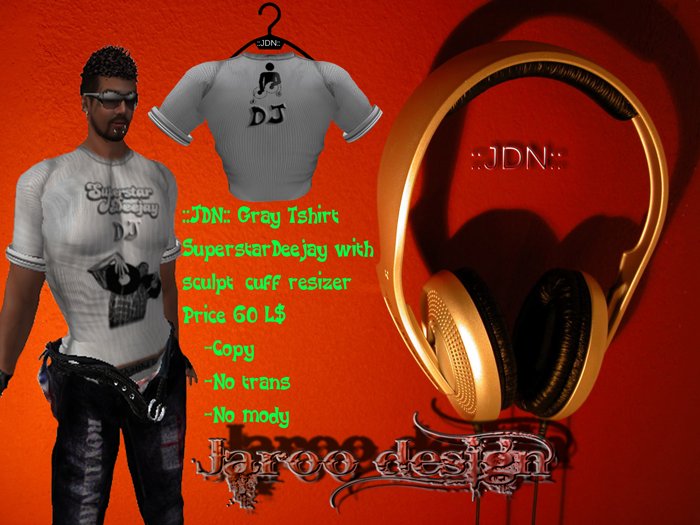 Tshirt Man superstarDj gray ::JDN::