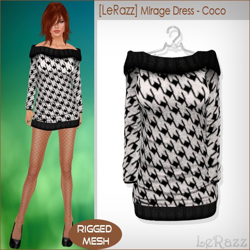 [LeRazz] Mirage Dress - Coco (Rigged Mesh)