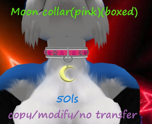 Moon collar(pink)(boxed)