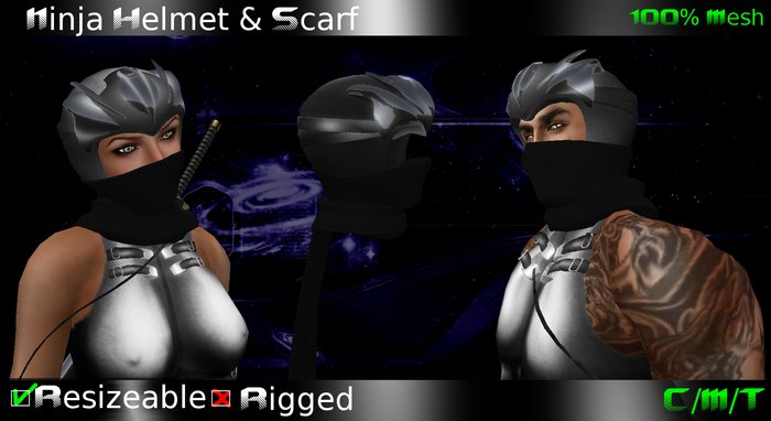 EVO -Ninja Helmet & Scarf Boxed 