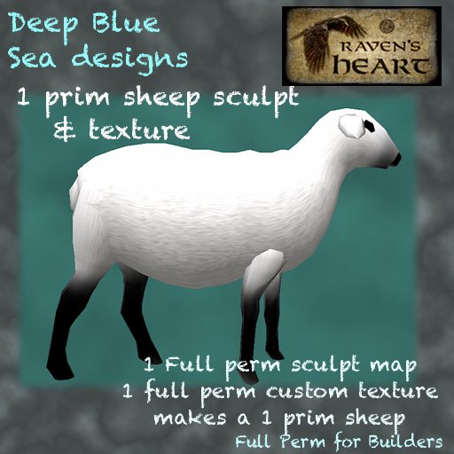 *RH* & DBS 1 prim sheep (crated)