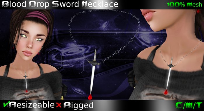 EVO - Blood Drop Necklace Boxed 