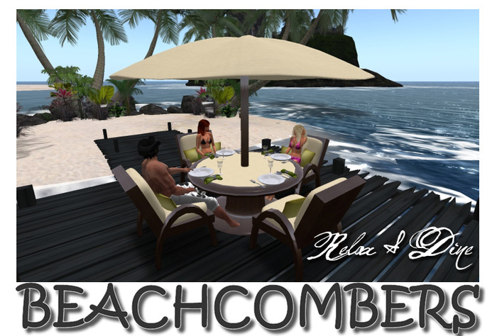 Beachcombers Outdoor Dinning Set - Low Prim - Color Change