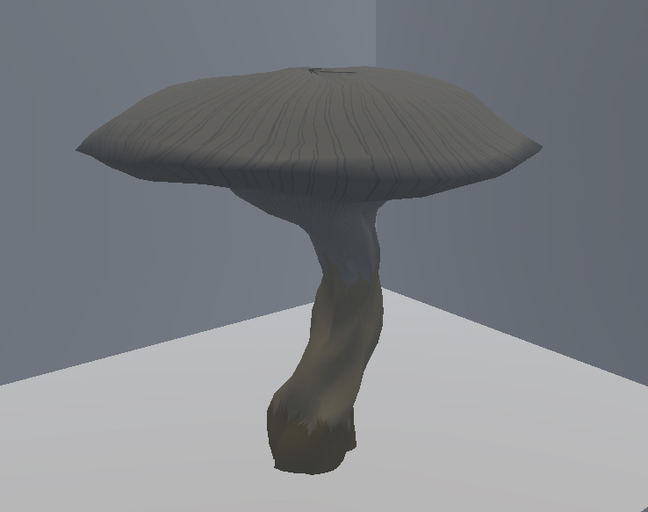 1 Prim Sculpted Withered Mushroom Full Prems