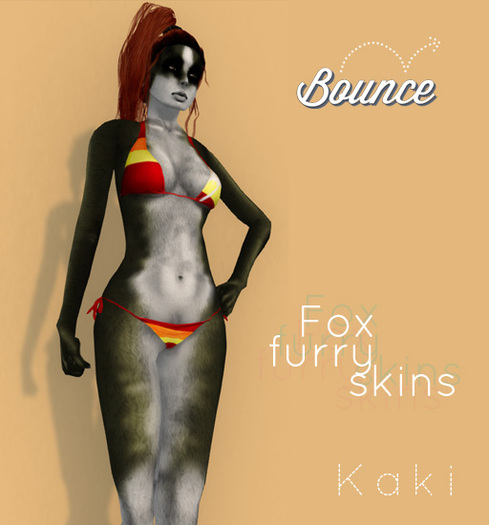 BOUNCE / Furry skins FOX / Kaki
