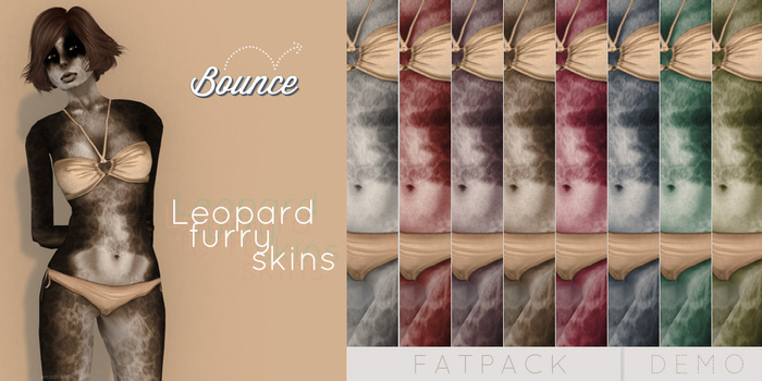 BOUNCE / Furry skins LEOPARD / FATPACK