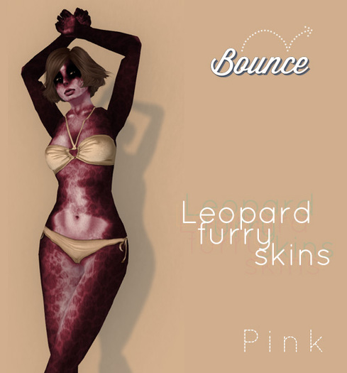 BOUNCE / Furry skins LEOPARD / Pink