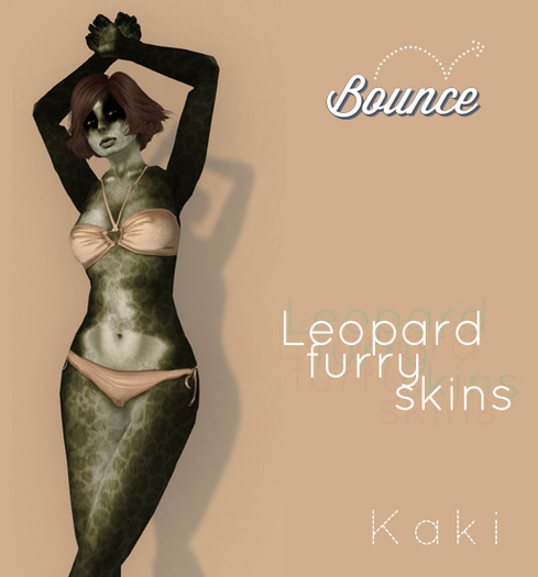 BOUNCE / Furry skins LEOPARD / Kaki
