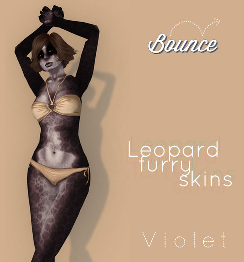 BOUNCE / Furry skins LEOPARD / Violet