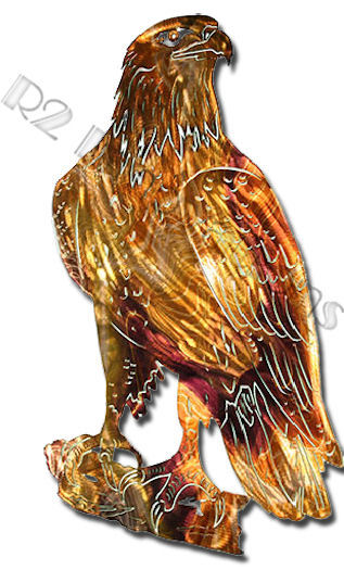 Metal Eagle On Branch