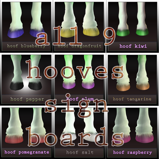 All 9 signs HOOFS, Durga design