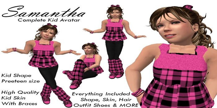 Complete Kid Child Avatar - Samantha