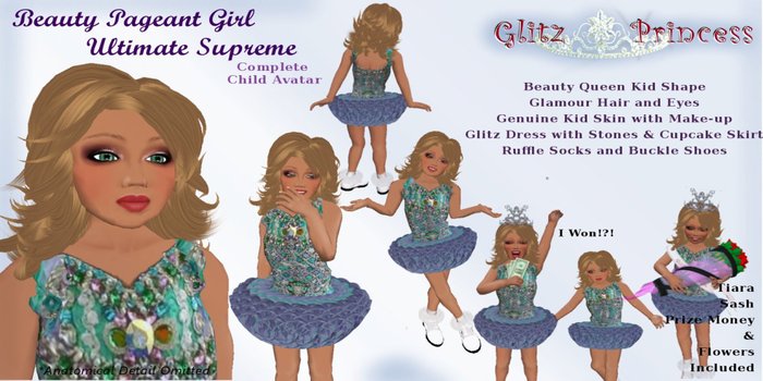 Complete Kid Child Avatar - Supreme Pageant Winner