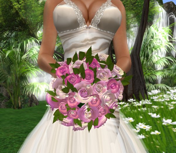 BRIDAL BOUQUET-ROSES PERLS*