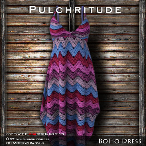 Pulchritude - Boho Dress (Pinks) Mesh