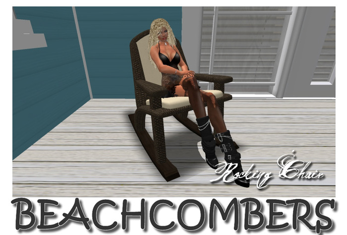 Beachcombers Rocking Chair - Dark Wicker