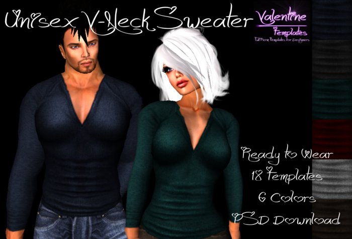 *VT* - Unisex V-Neck Sweater 