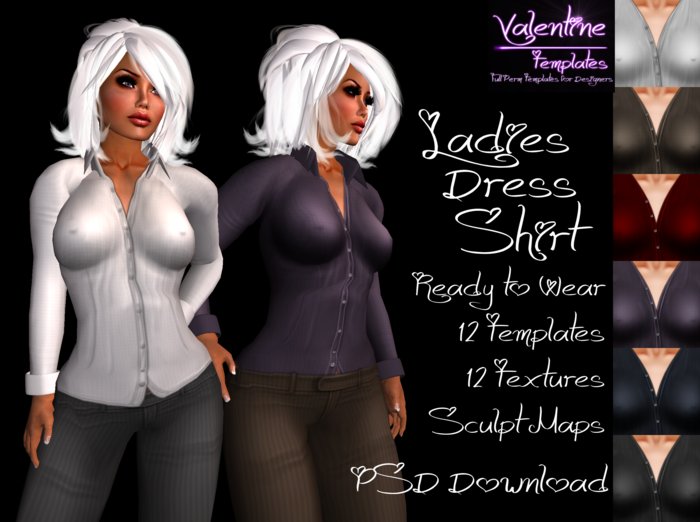 *VT* - Ladies Dress Shirt 