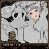 [Mesh] =^.^= Curious Kitties - Snow Kitten Complete Full Outfit Set