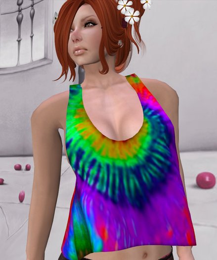 .::CM::. Mesh Tshirt top Rainbow